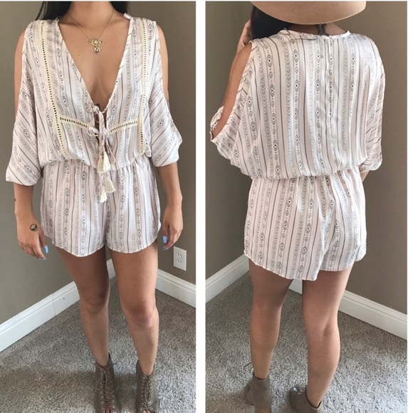 Pants - Cold Shoulder romper
